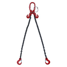 Grade 8 2-Leg Chain Sling 10MM With Sling Hook Lifting WLL 4.25T  + Shorteners