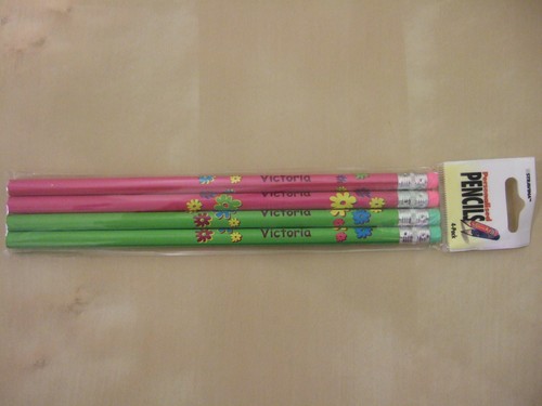Personalised girls pencils - personalised,