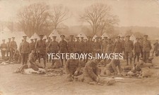 Ww1 Royal Fusiliers Laying Out Field Kit Large Group Military Photograph (B770)