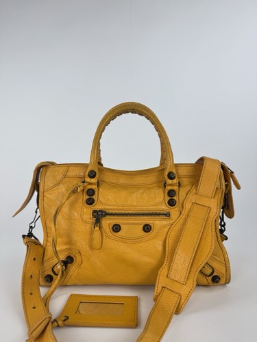 Balenciaga city small yellow - city,