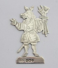 Sterling silver Wild Boar pig