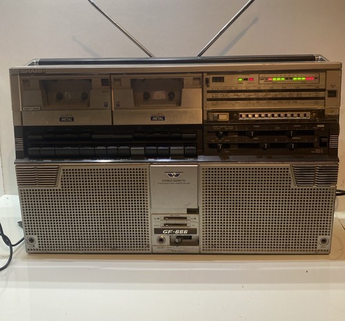 Sharp gf666 vintage 80s radio - sharp,