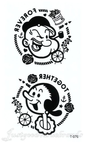Popeye and olive temporary - olive,