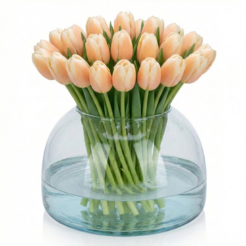 Clear glass fish bowl - glass,