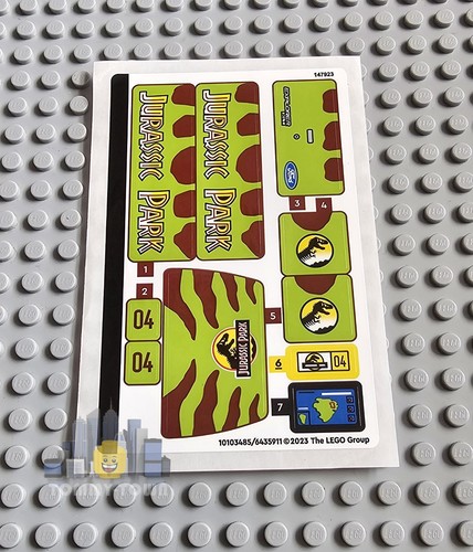 Lego jurassic world - lego, sticker