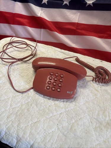 Vintage phone salmon pink - ,