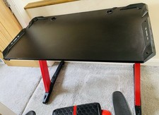 X Rocker Gaming Desk With Blue Lights Built In