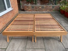 John Lewis solid oak foldable guest bed  Solid timber.