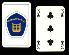 1 x Playing card Brewery Strong Romsey Hampshire 3 of Clubs Y992