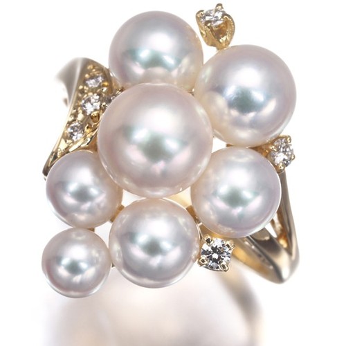 Auth mikimoto ring baby akoya - auth,