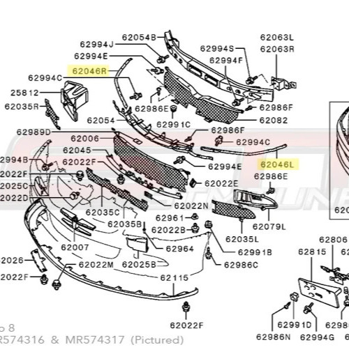 Mitsubishi oem genuine - mitsubishi, evo