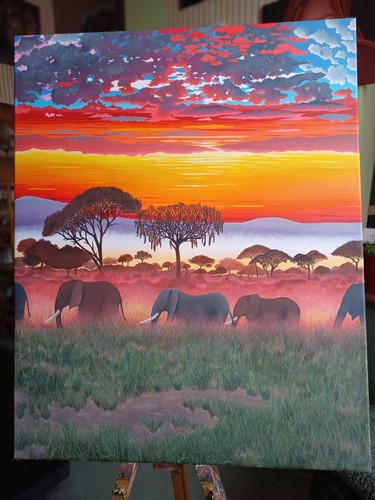 Original acrylic painting - acrylic,