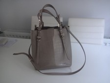 Zara Women's City Bag  Shoulder Bag With A Detachable Crossbody Strap Mock Crock