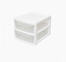 Plastic Storage Drawers Unit A4 Small, Compact Vertical Organizer with Drawers