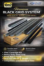 10m2 Black Suspended Ceiling