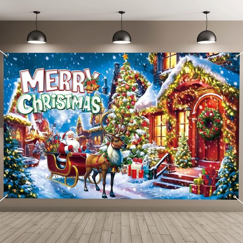 Large merry christmas banner - large,