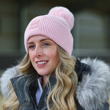 Equetech Winter Luxe Recycled Pom Knit Hat Pink One size *SALE* RRP £17.50
