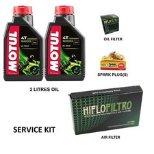 Service Kit For Piaggio XEvo 125 2007-2016 (Oil,Spark Plug, Air & Oil Filter)