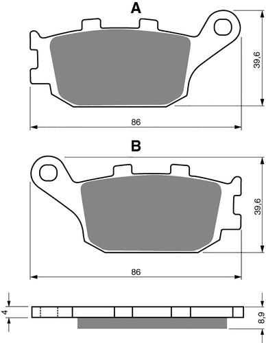 Brake disc pads - brake,
