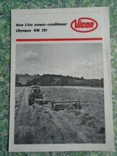 Hesston Rotary Mower-Conditioner Olympus KM 321 Brochure / Leaflet   8792F