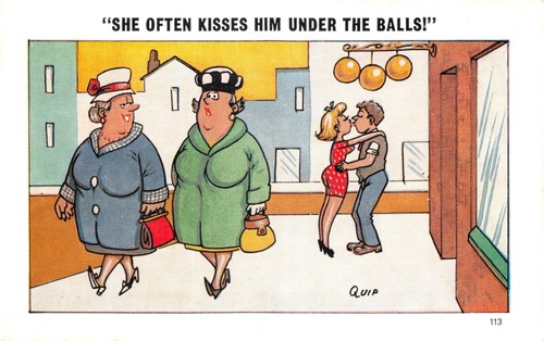 Sapphire comic postcard quip - comic,