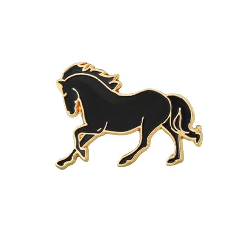 Sparkling horse brooches - sparkling,