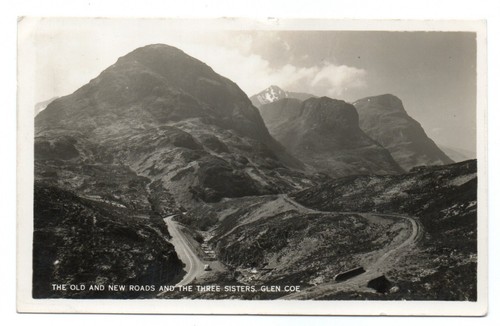 Vintage glen coe postcard - glen,