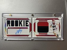 Ladd McConkey LA Chargers  Panini NT Collegiate NFL 2024 ROOKIE BOOKLET AUTO /25