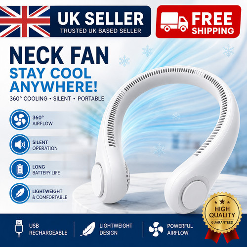 Neck fan hands free bladeless - neck,