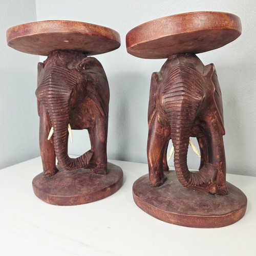 Pair hand craved vintage - hand,