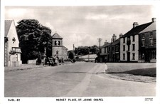 Market Place, St Johns Chapel, Weardale : Vintage Postcard