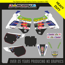 KAWASAKI KX 125 250 1990 1991 RETRO MOTOCROSS GRAPHICS STICKER KIT SPLITFIRE