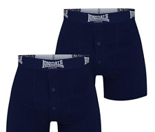MENS NAVY 2 PACK LONSDALE BOXER SHORTS UNDERWEAR  S M L XL XXL 3XL 4XL