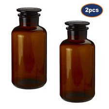 2PCS Apothecary Glass Bottle