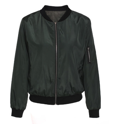 Womens bomber jacket zipper - womens,