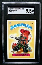 GARBAGE PAIL KIDS 1985 1st Series #41a Mean GENE, Matte OS1, psa, SGC 9.5, pop 1