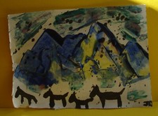 Migration - Miniature Acrylic