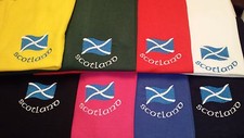 SMALL SALTIRE DESIGN EMBROIDERED ONTO A TEE SHIRT SCOTLAND SCOTTISH SCOTS