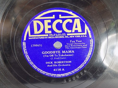Decca records 4116 78 rpm - 4116,