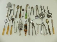 (ref288CH) 27 Vintage antique kitchen cutlery items kitchenalia