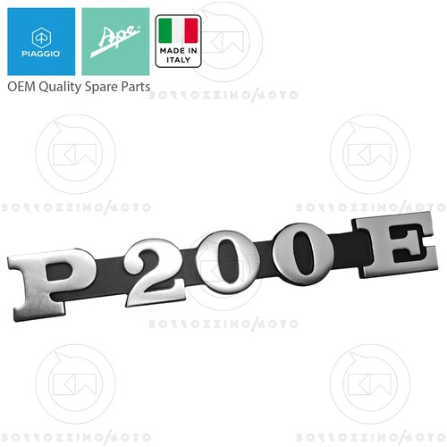 Nameplate written p200e side - written, 'p200e'