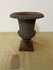 Antique French Cast Iron Urn
