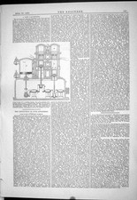Old Print 1883 Gas Engine