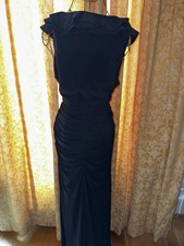 Long black Stretchy flattering design evening dress from US