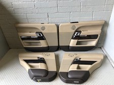 Range Rover L405 Door Cards Set of 4 Almond with Gloss Black Trim 2013 to 2017