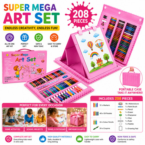 Kids 208pcs art - kids,