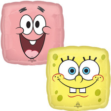 Spongebob and Patrick Double sided 18 Inch Foil Balloon Birthday Party Balloon