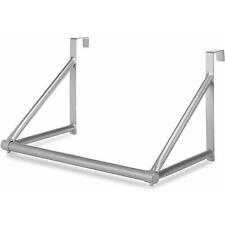 Stainless Steel Over The Door Rail Hanger Bar Clothes Rod Space Saver Storage