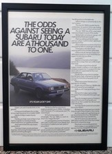 Framed original Classic Car Ad