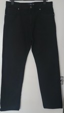 Marks & Spencer Blue Harbour Men's Black Straight Jeans 36W 33L